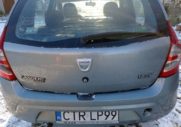 Dacia Sandero cena 9000 przebieg: 226246, rok produkcji 2009 z Toruń małe 37